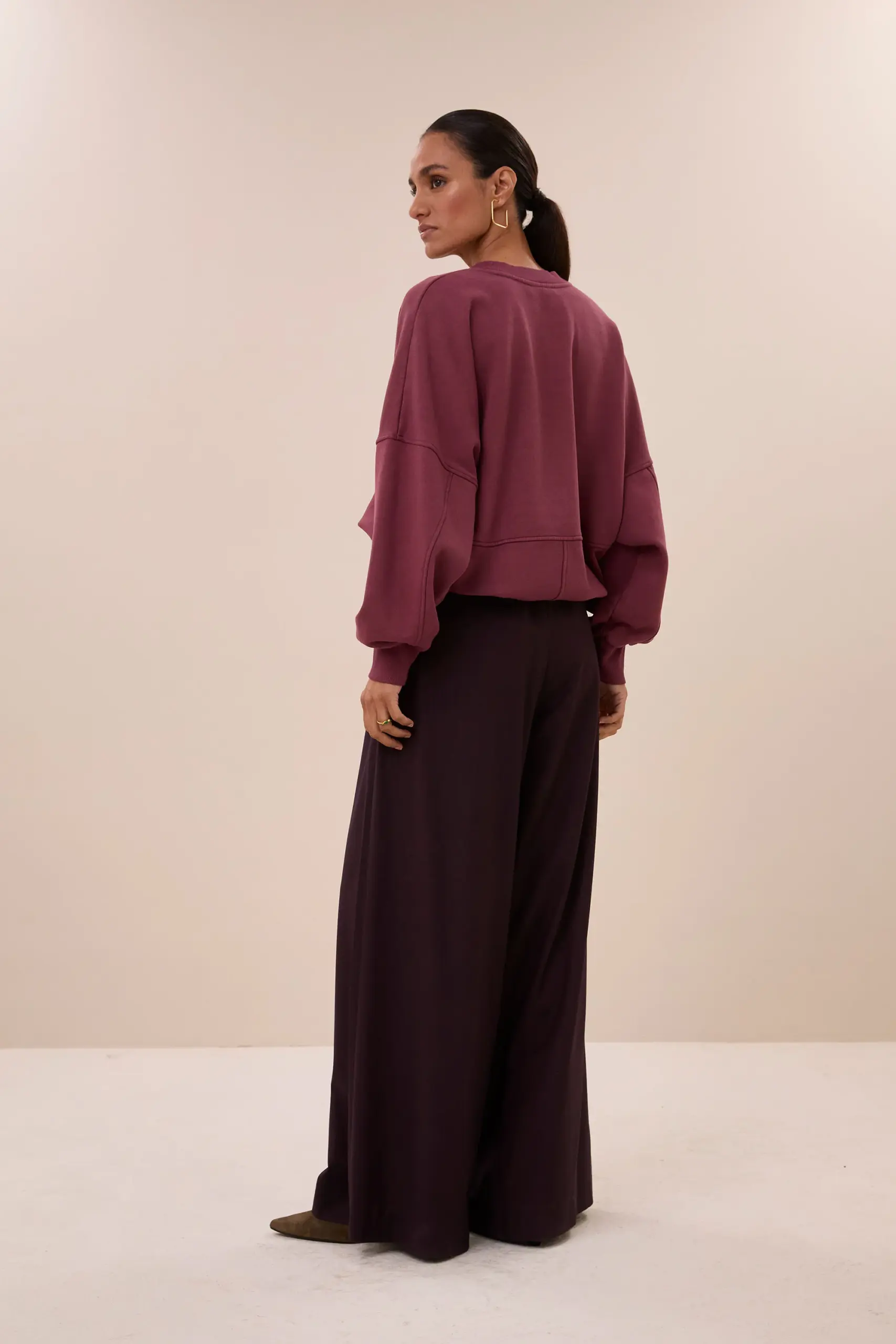 malyn logo sweater - burgundy crush - Afbeelding 3