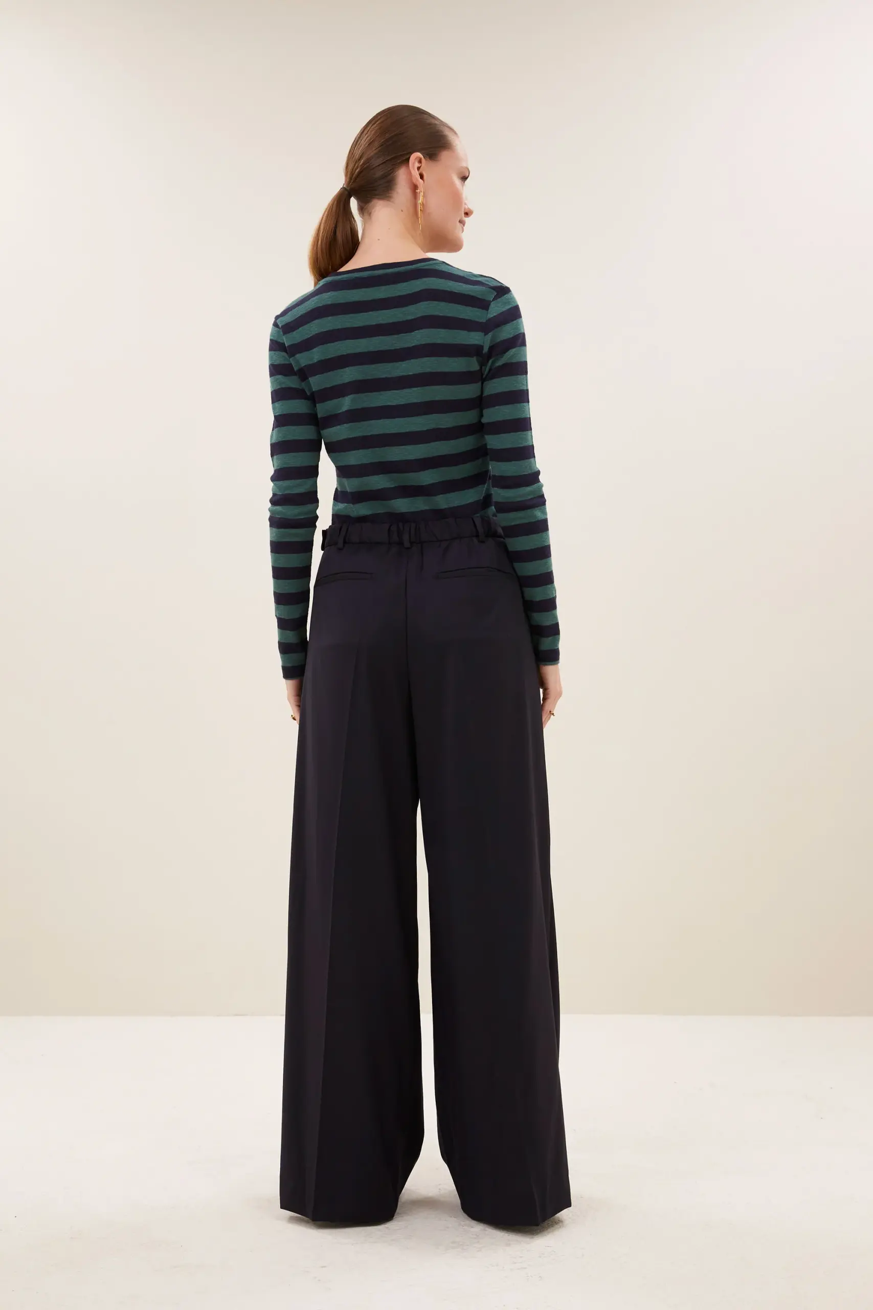 basic ls big stripe top - Deep Green - Afbeelding 4