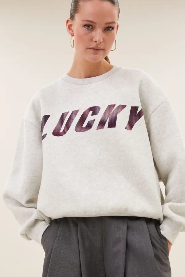 lili speed sweater - light grey melee
