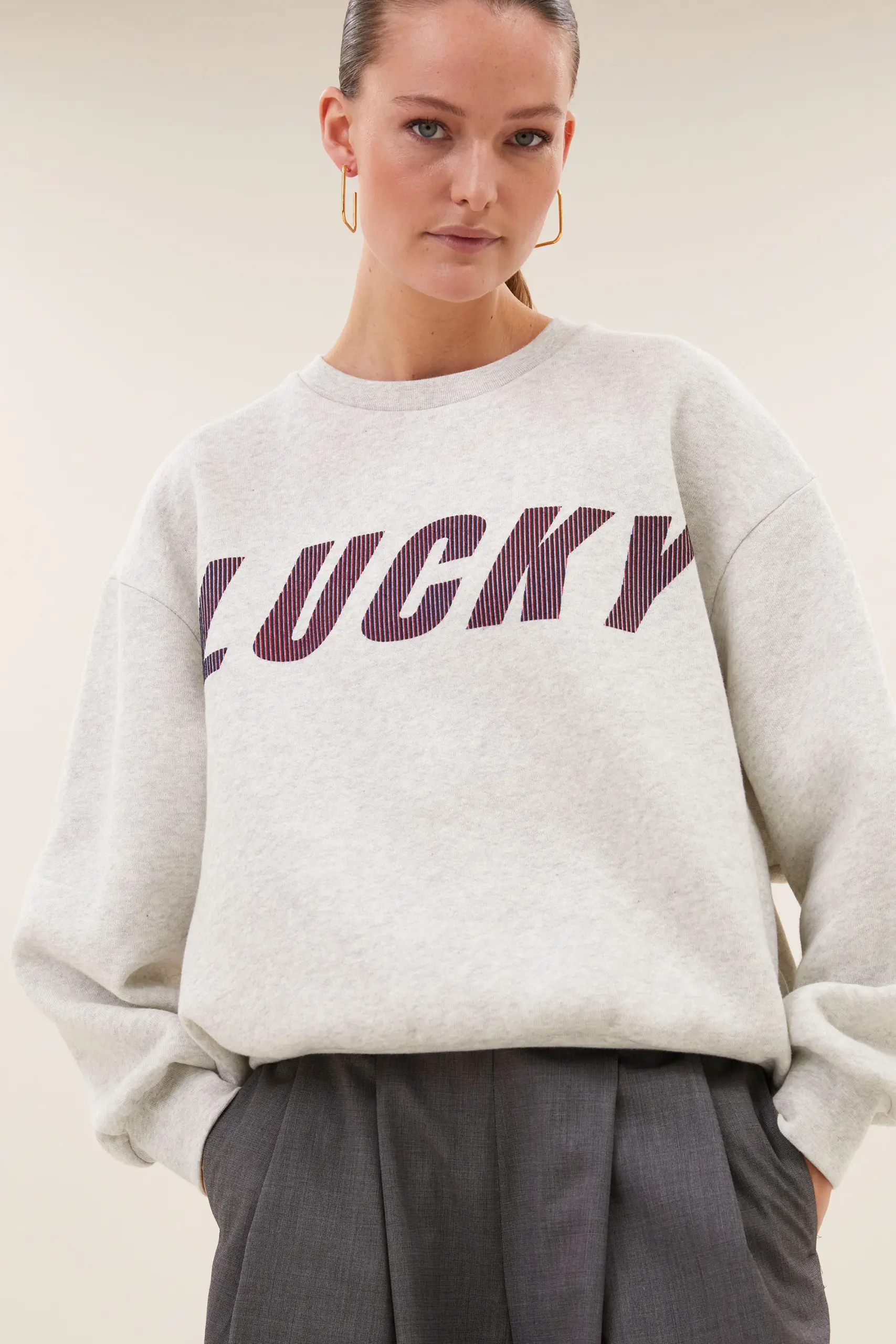 lili speed sweater - light grey melee