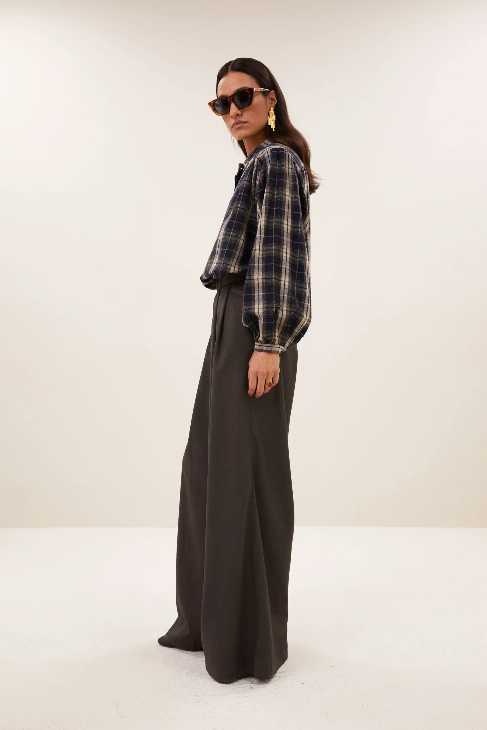 jagger check blouse - jagger check - Afbeelding 3