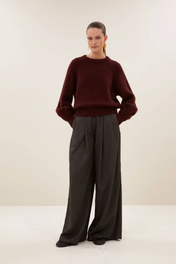 sef pants - dark brown