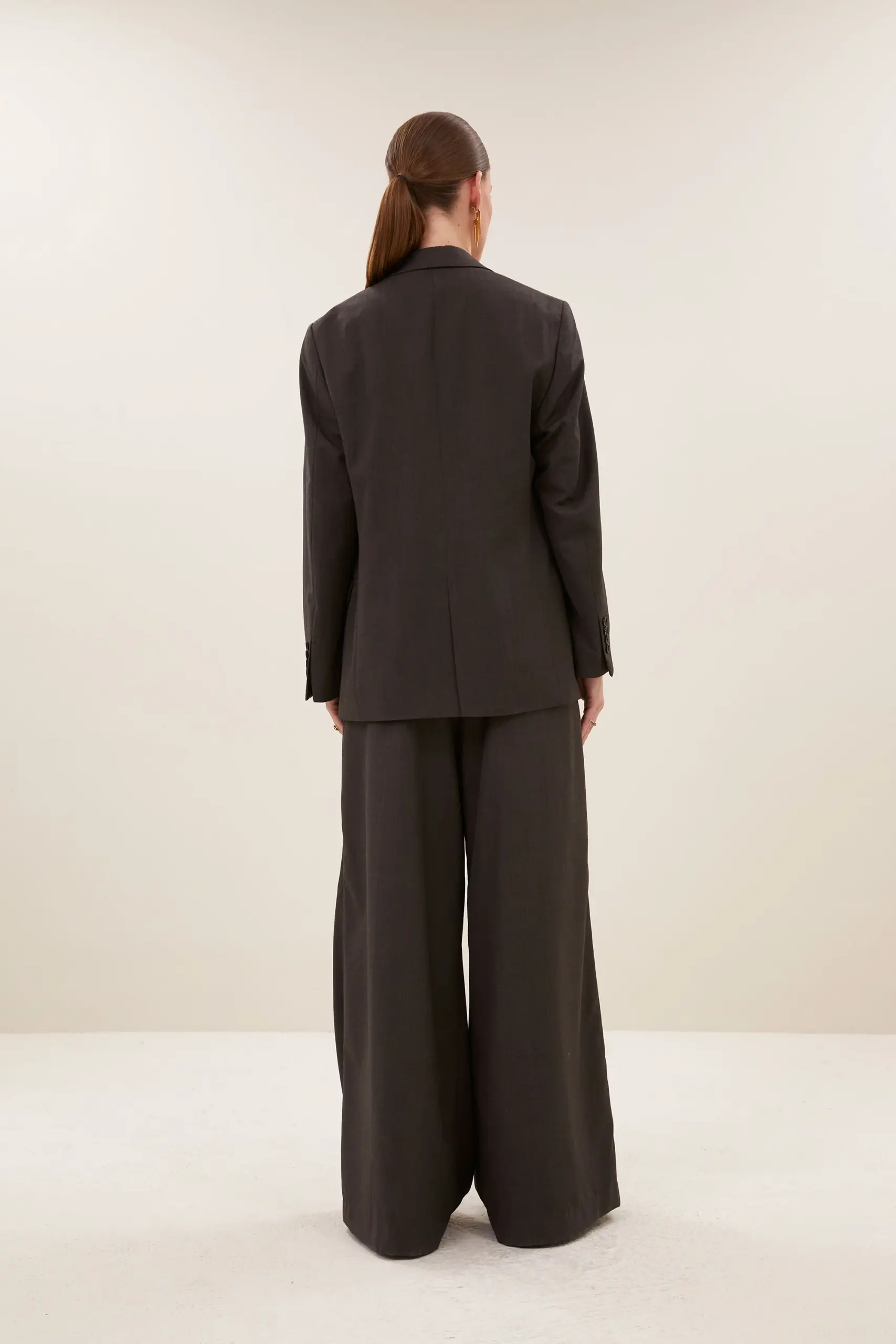 mikkel blazer - dark brown - Afbeelding 3