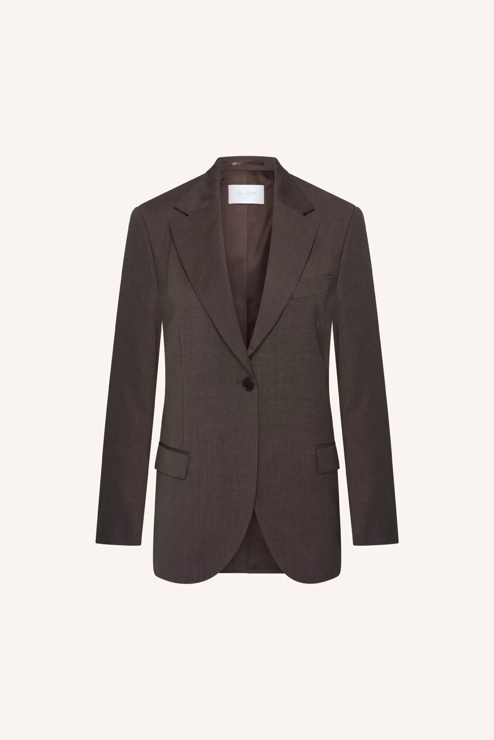 mikkel blazer - dark brown - Afbeelding 4