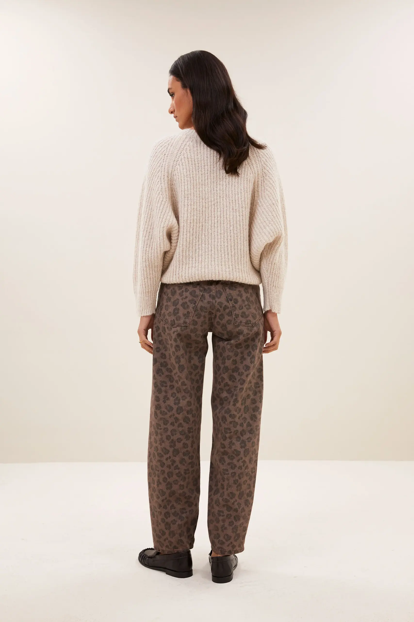 lew cheetah chocolate pants - chocolate brown - Afbeelding 3