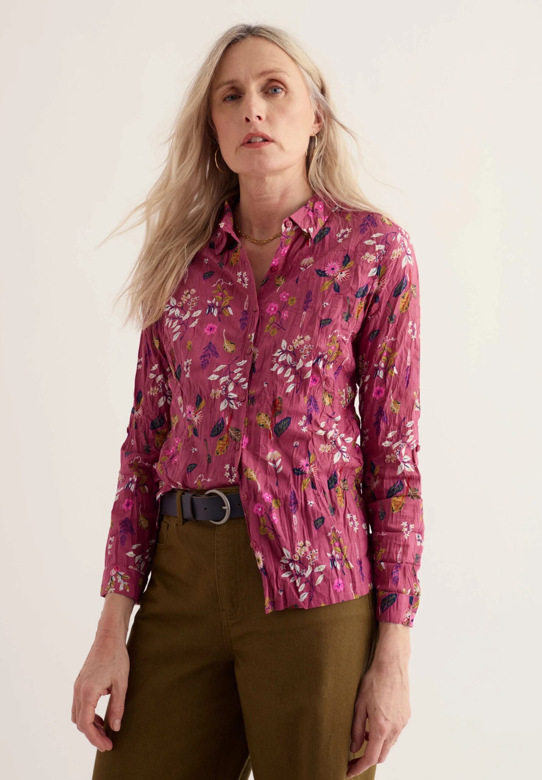 Larissa Shirt – Flora Study Rosa