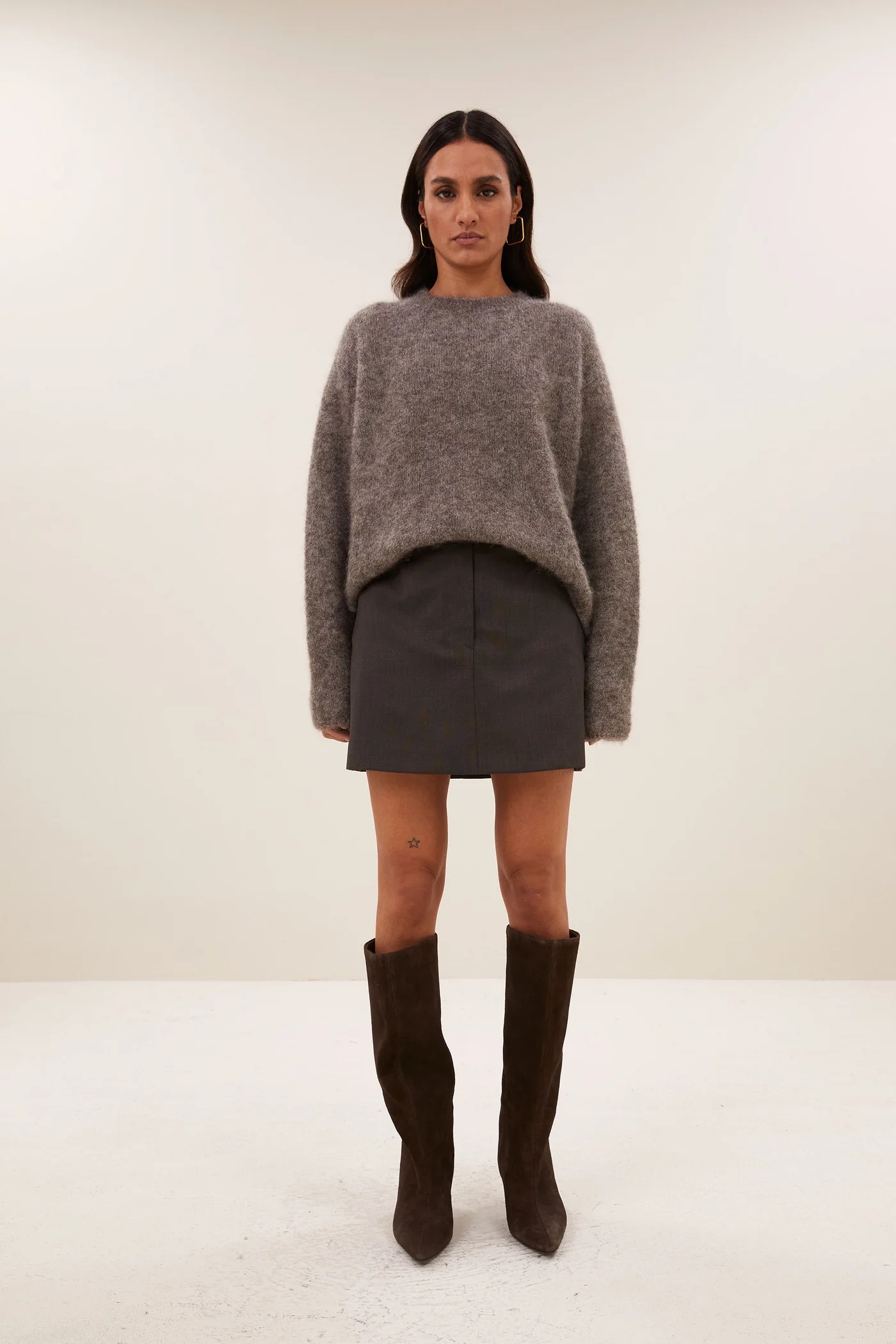 ginny skirt – dark brown