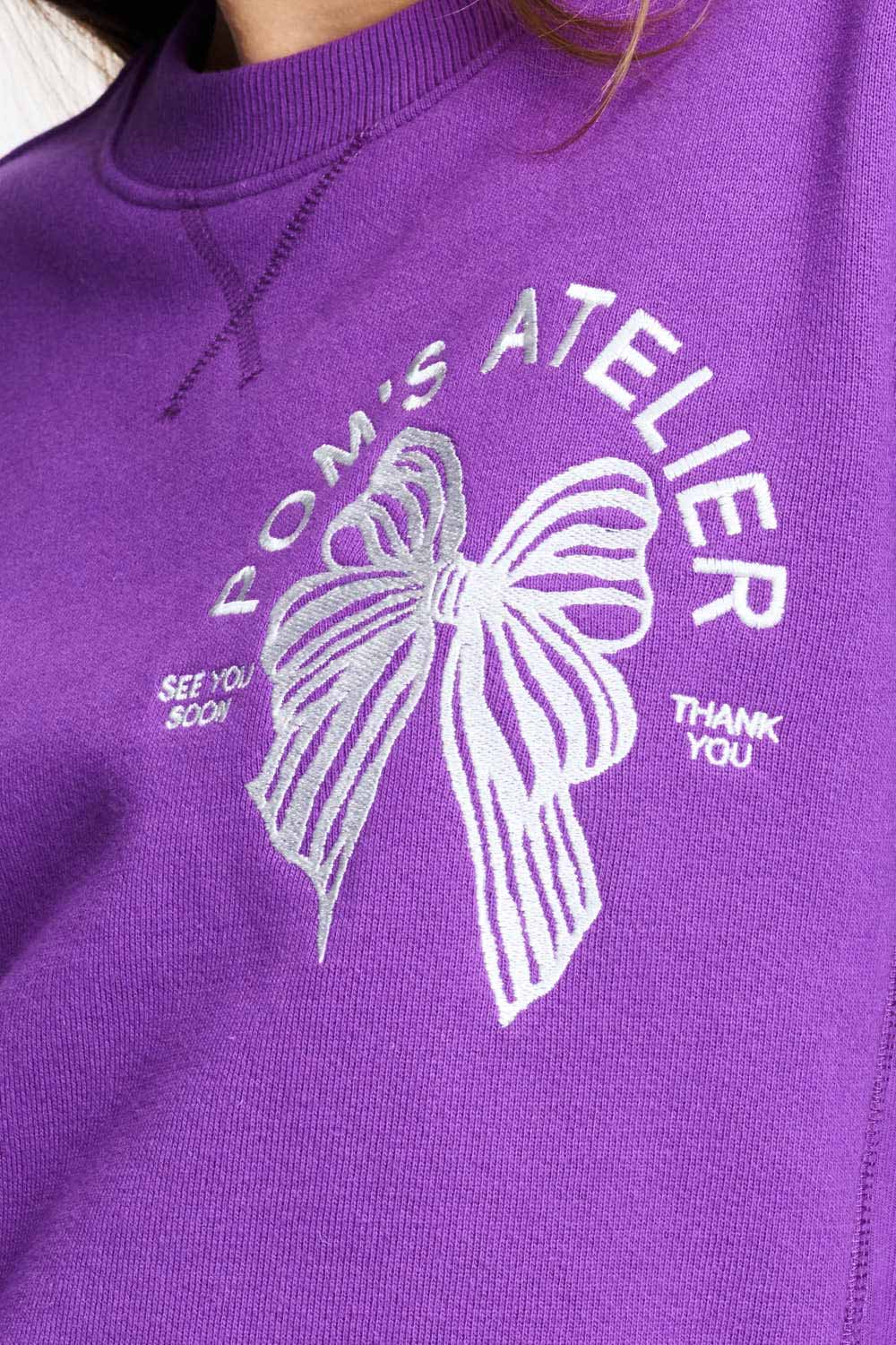 SWEATER - Sascha POM's Atelier - Paars - Afbeelding 5