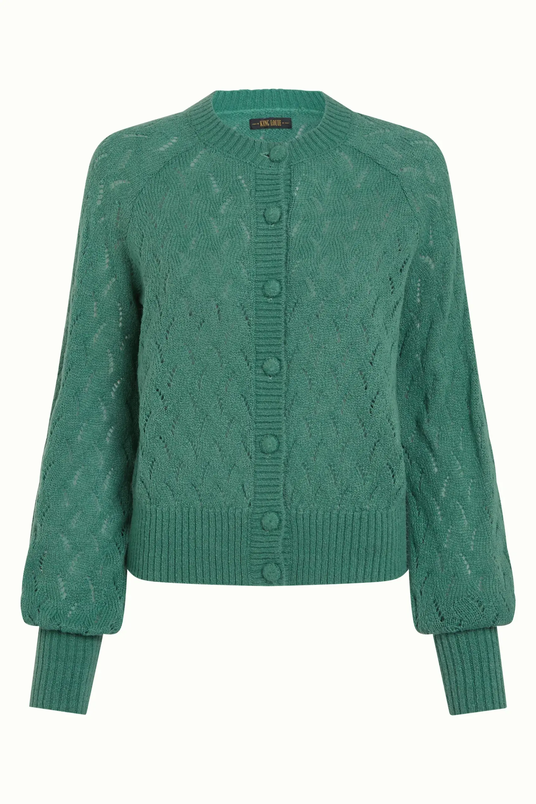 Cardi Raglan Farfalle - Fir Green - Afbeelding 6