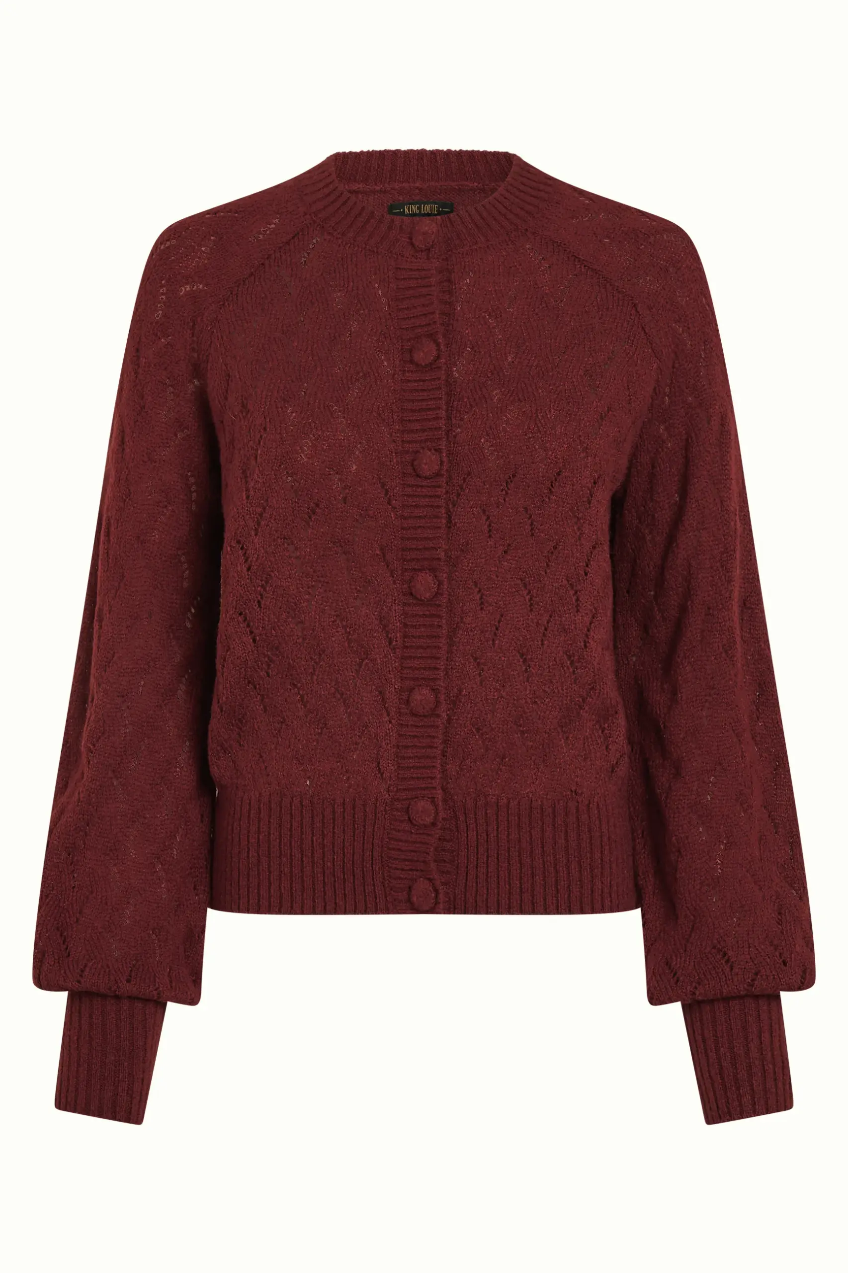 Cardi Raglan Farfalle - Henna Red - Afbeelding 4