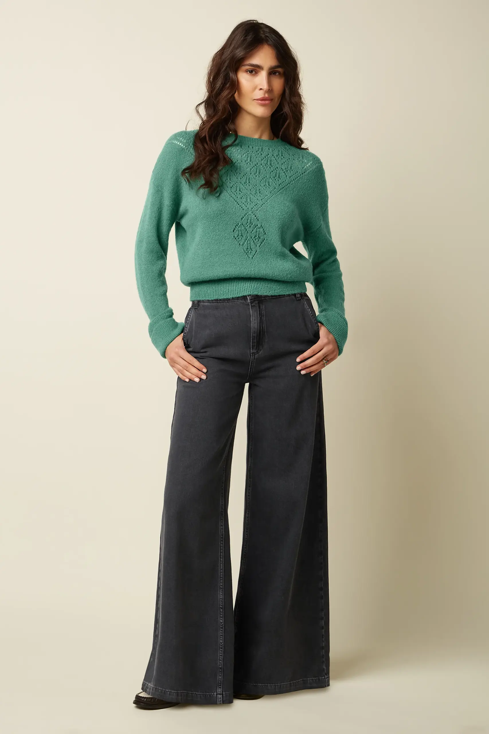 Mauve Top Farfalle - Fir Green - Afbeelding 2