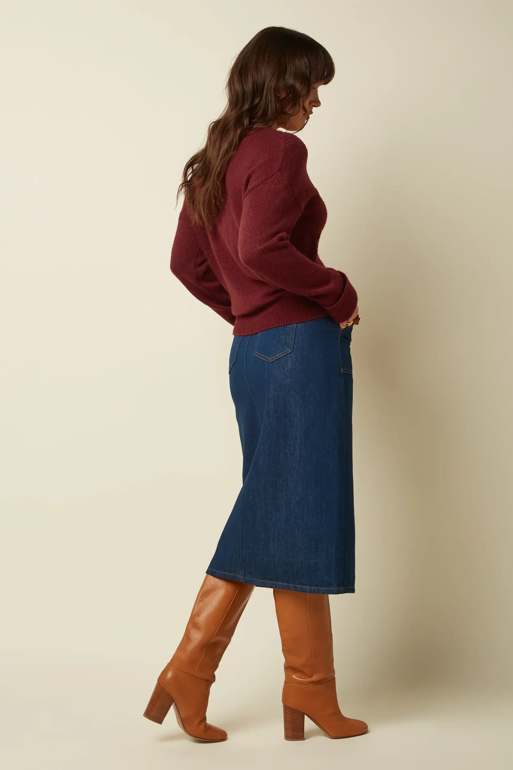 Mauve Top Farfalle - Henna Red - Afbeelding 3
