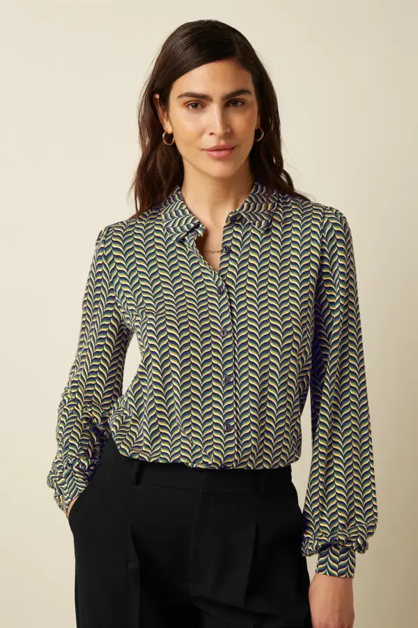 Maisie Blouse Marais - Evening Blue