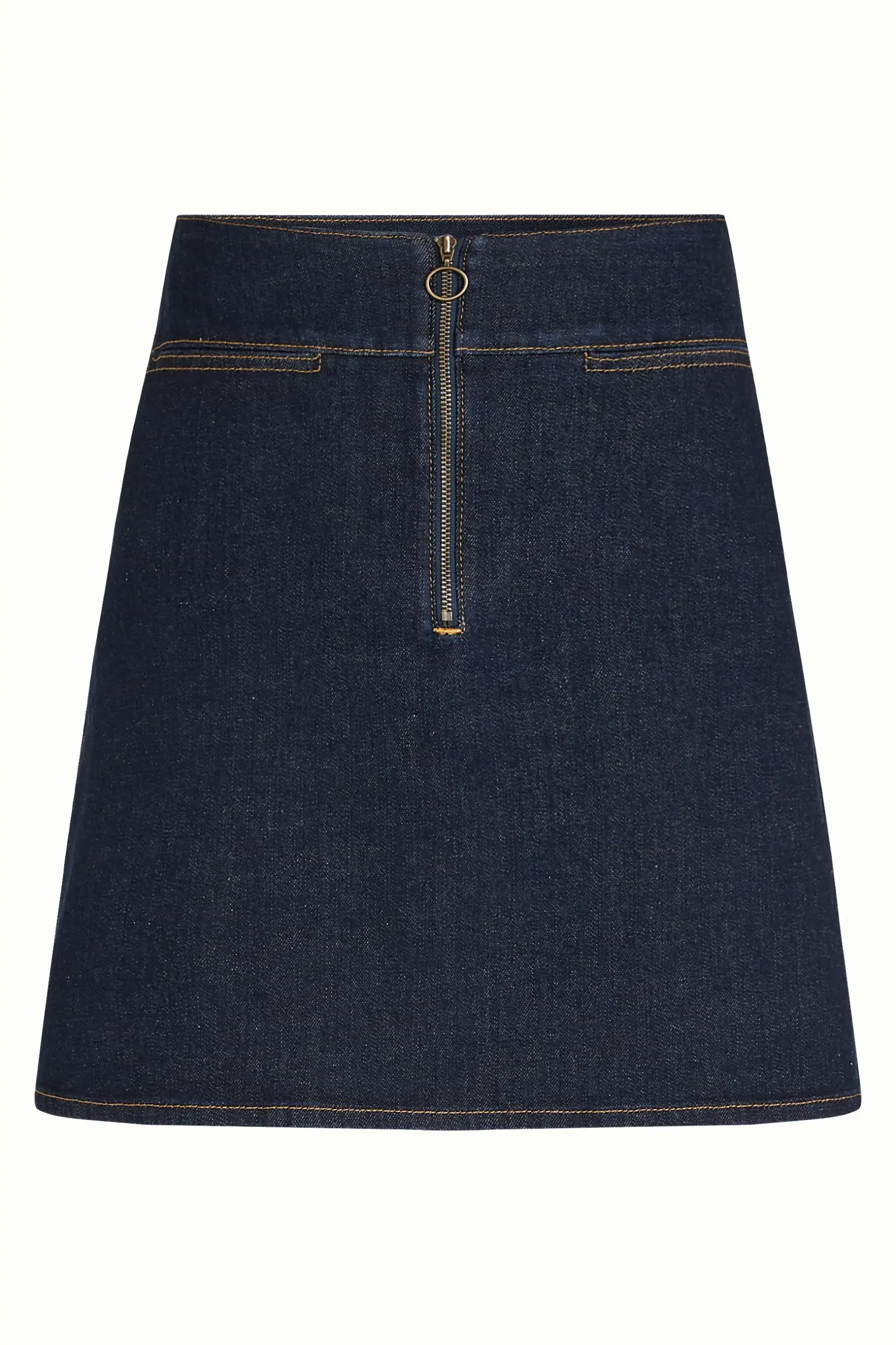 Olivia Zip Skirt Muse Denim - Rock Blue - Afbeelding 5