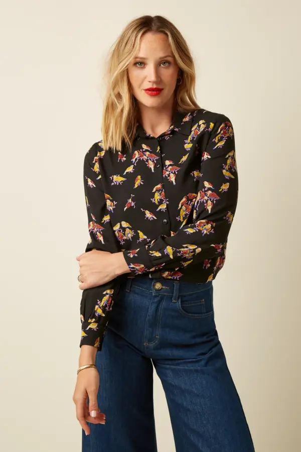 Maisie Blouse Tatum - Zwart
