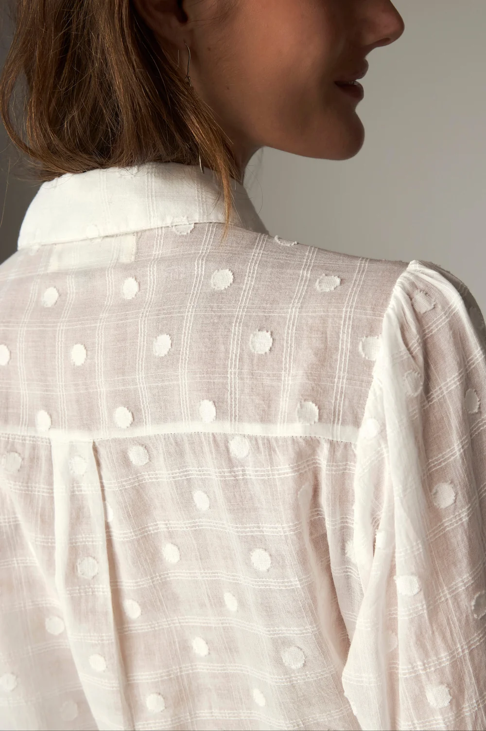 Blouse met ruches - Wit - Afbeelding 6
