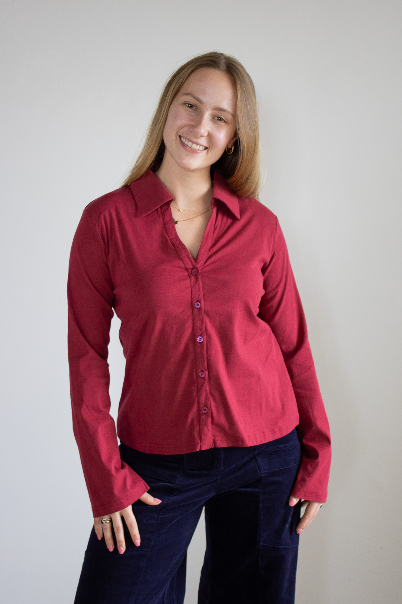 Zanzibar Blouse – raspberry
