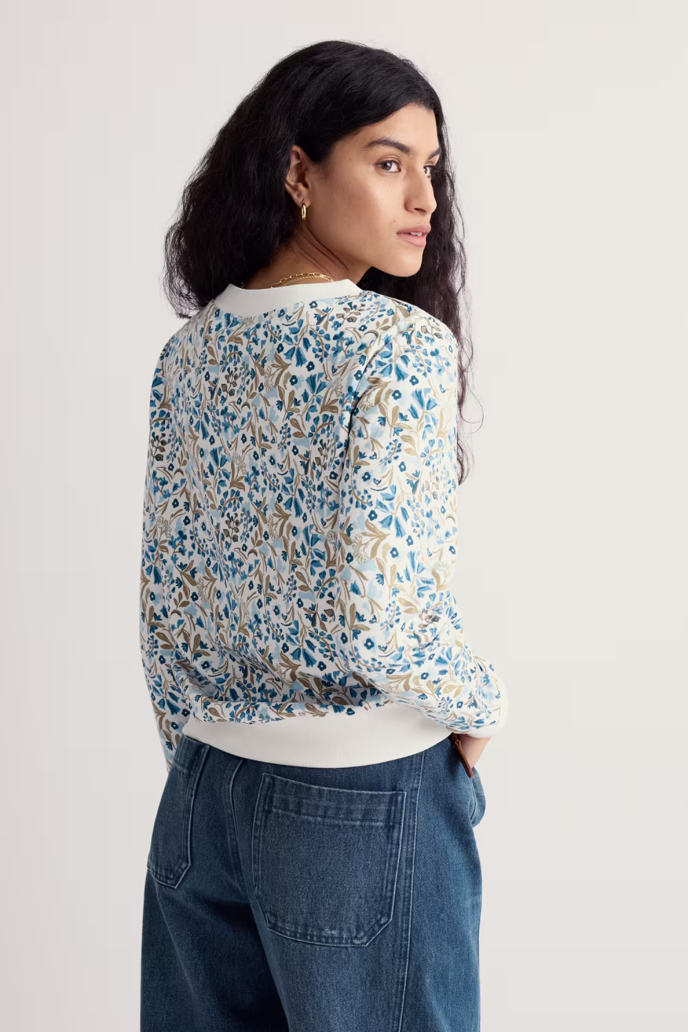 Bright Wave Sweatshirt - Creme wit - Afbeelding 3