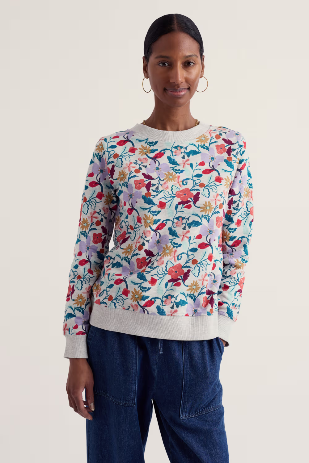 Bright Wave Sweatshirt - Wit