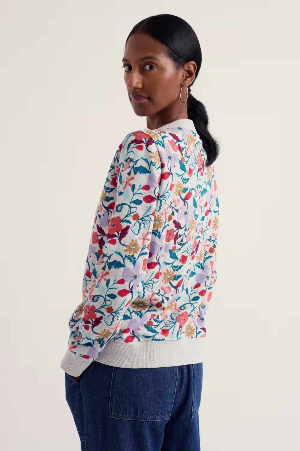 Bright Wave Sweatshirt - Wit - Afbeelding 4