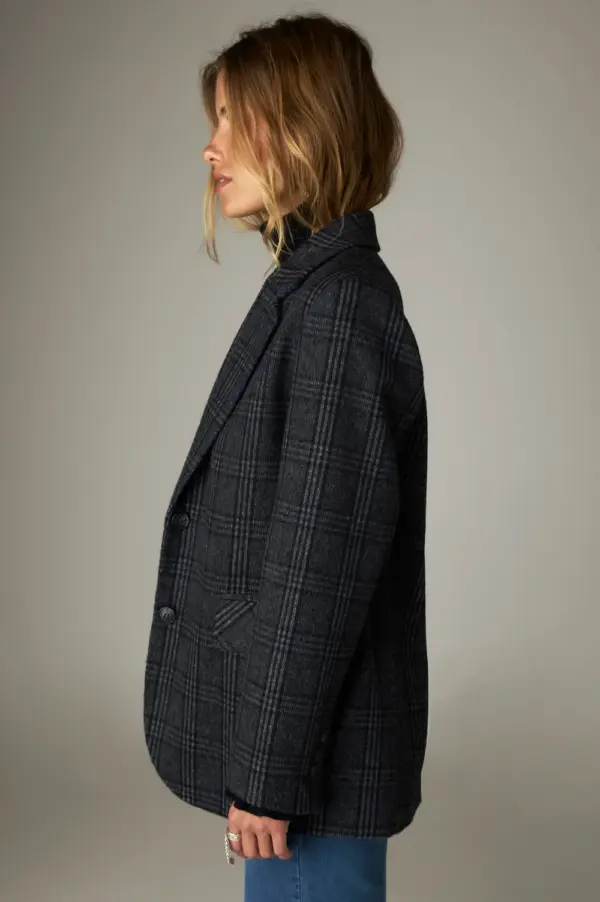 Single breasted blazer - Grijs