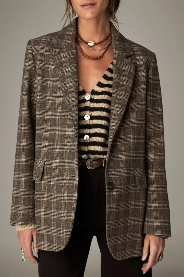 Single breasted blazer - Ruit multi