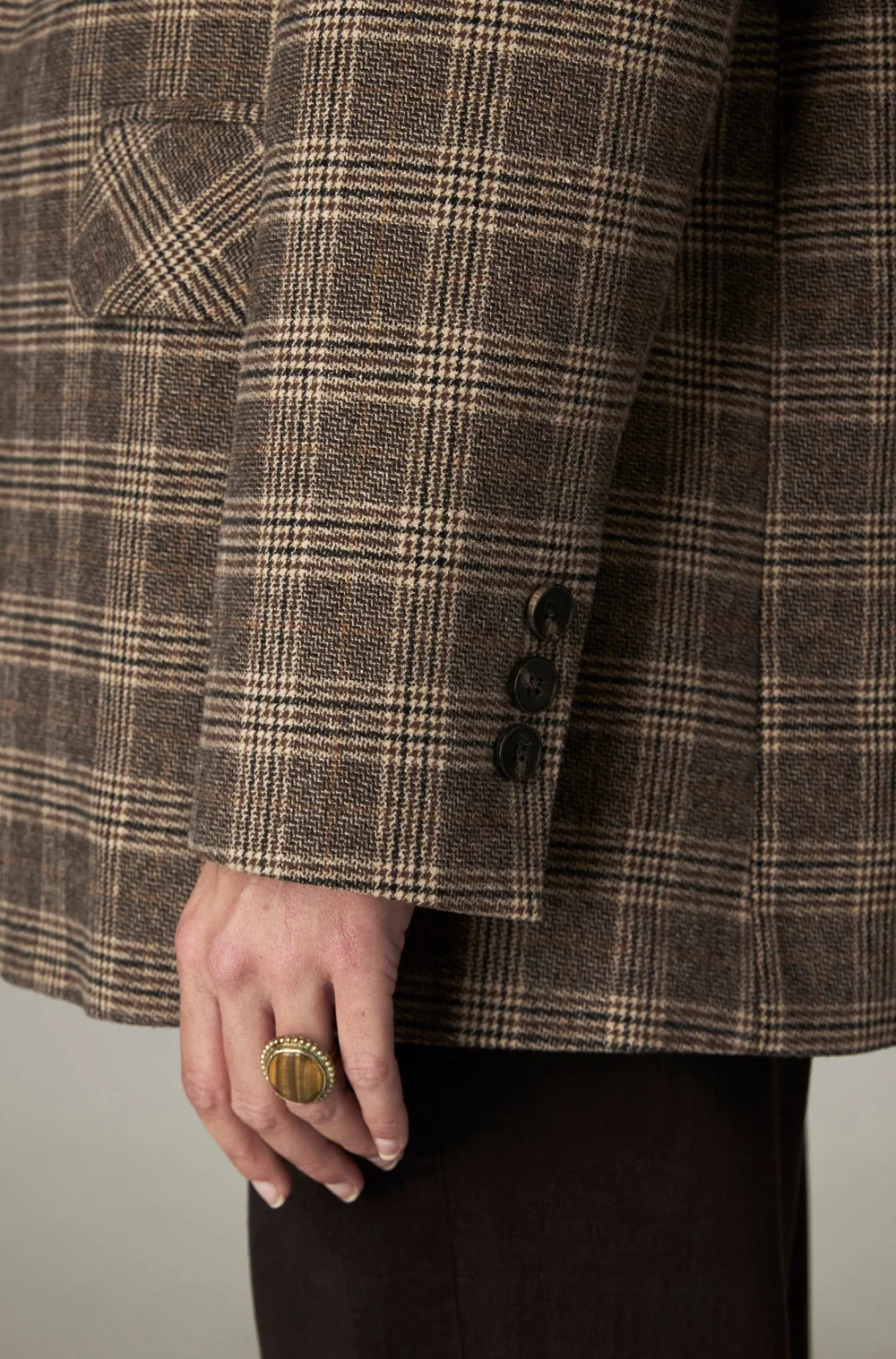 Single breasted blazer - Ruit multi - Afbeelding 4