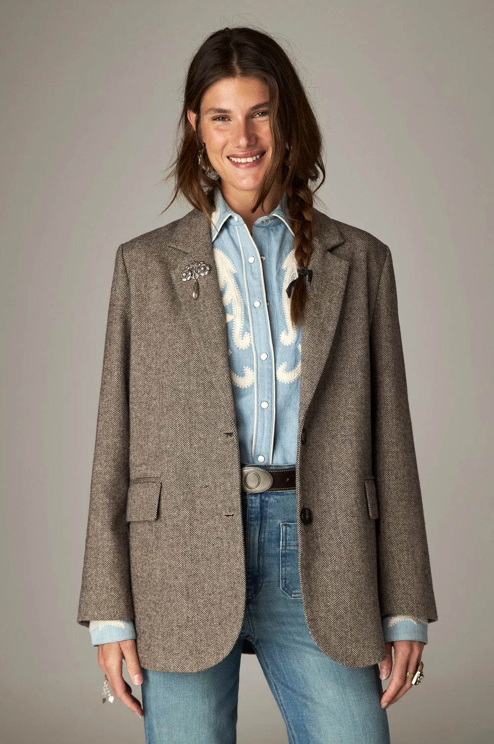 Single breasted blazer - CHOCOLAT