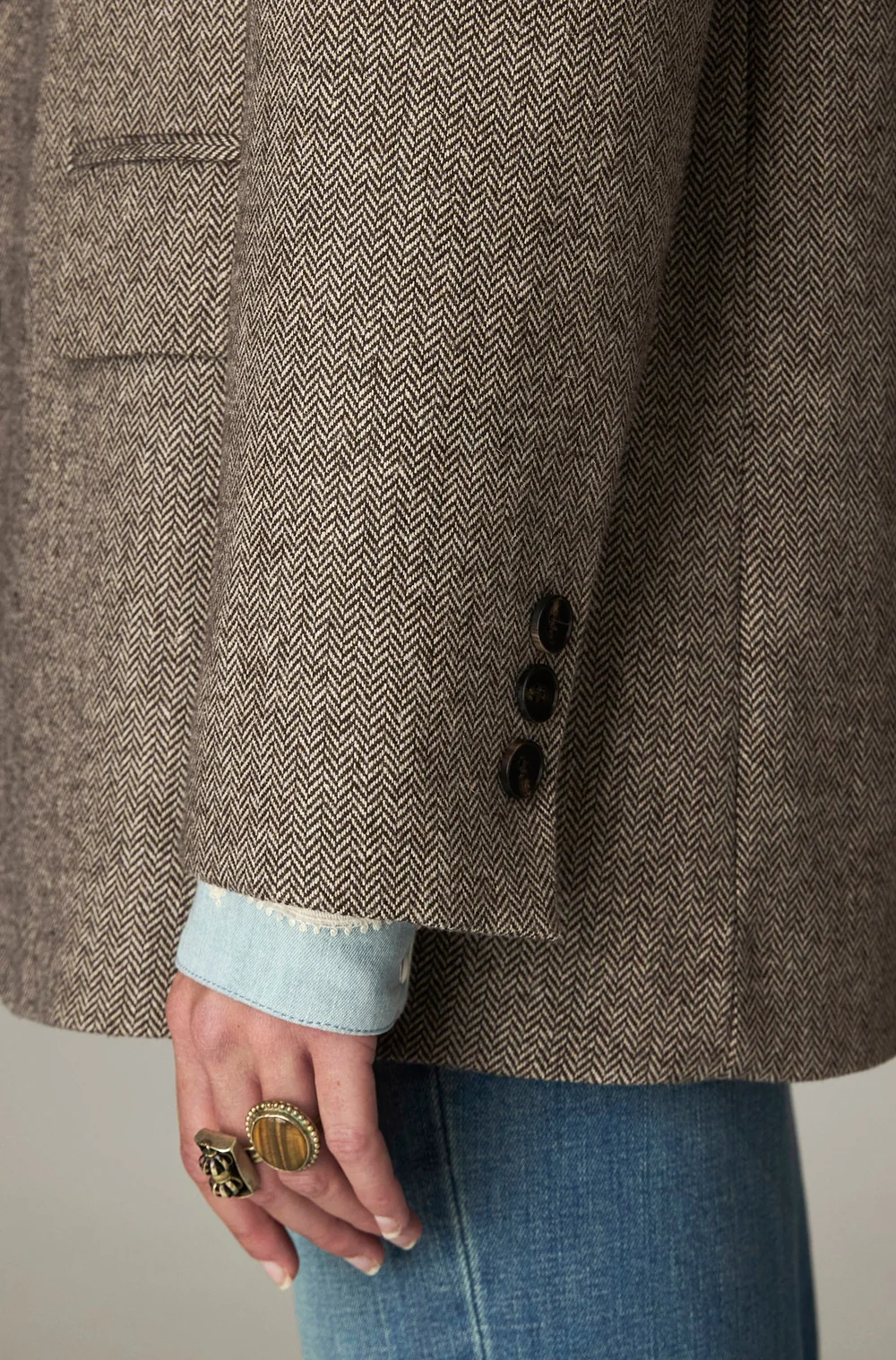 Single breasted blazer - CHOCOLAT - Afbeelding 4