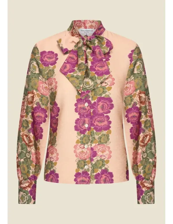 Ruffle Blouse Mayka - Multi color