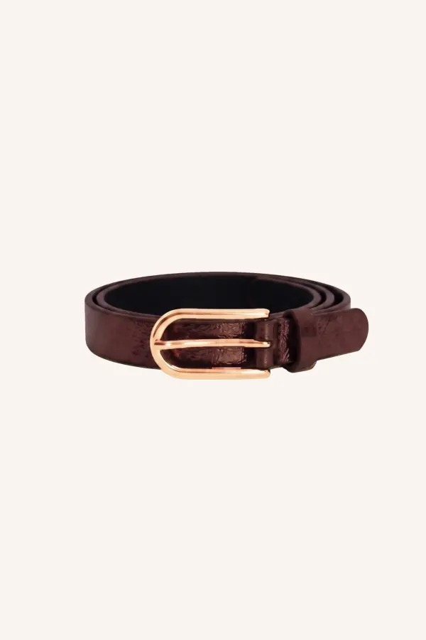 lovi metallic belt - copper
