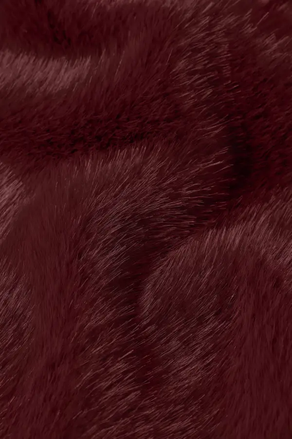 Scarf Silver Fur - Porto Red