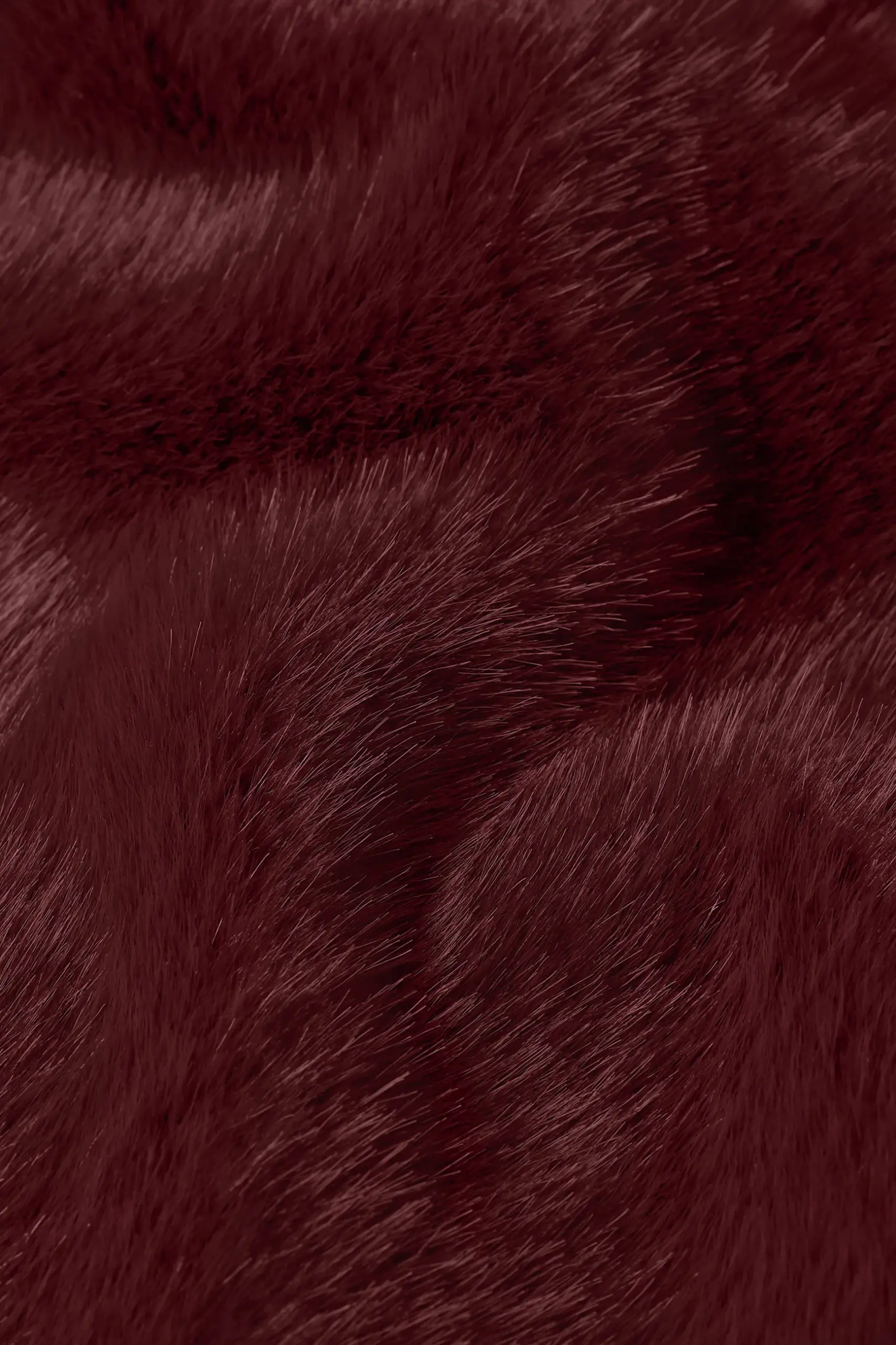 Scarf Silver Fur - Porto Red - Afbeelding 2