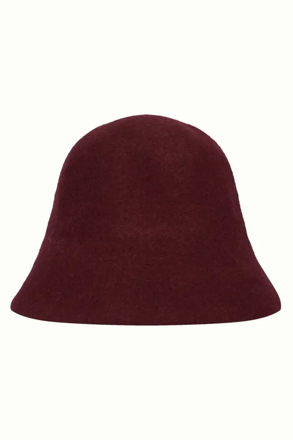 Cloche Hat - Porto Red