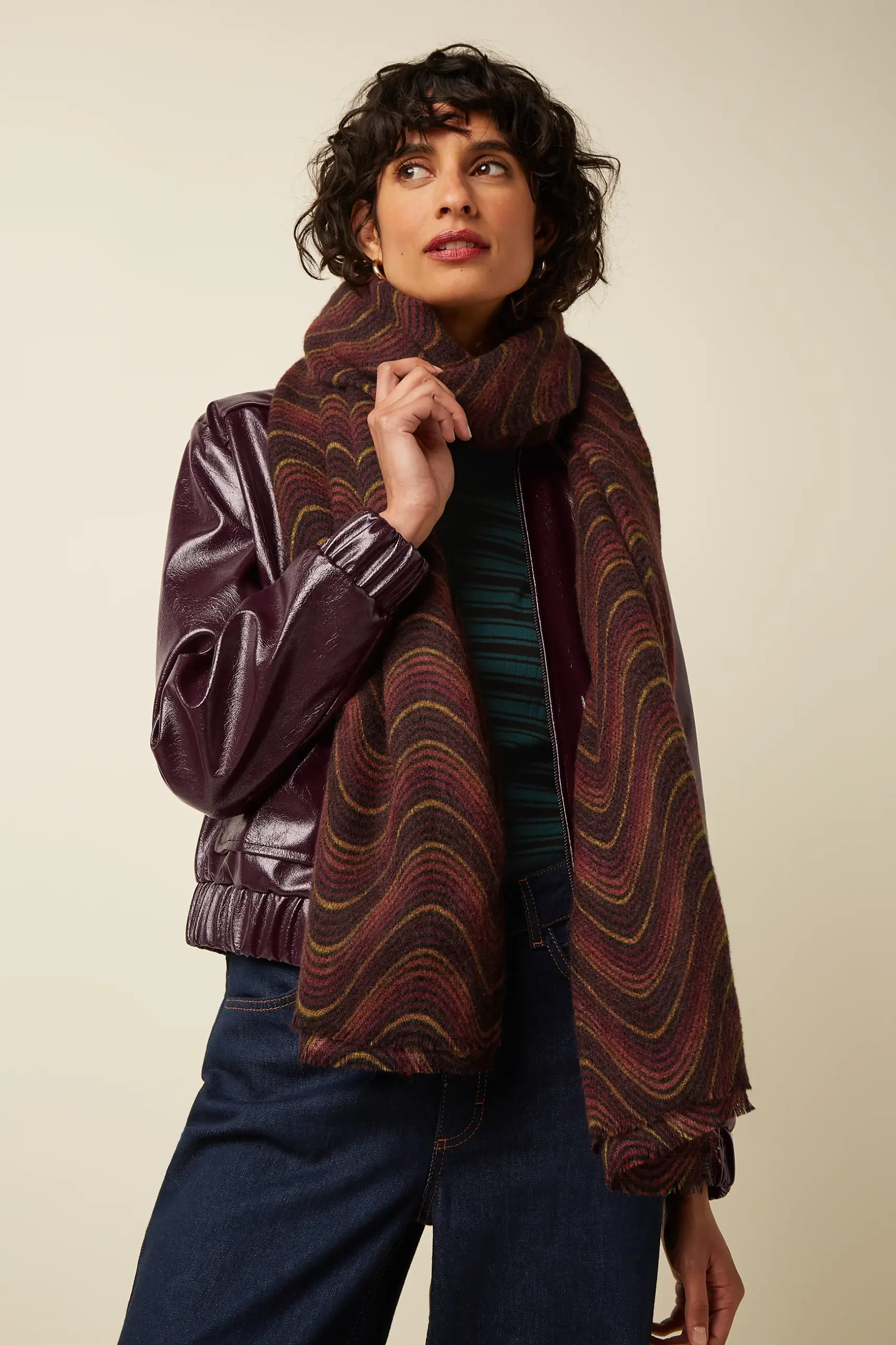 Jefferson Scarf - Bitter Chocolate - Afbeelding 3