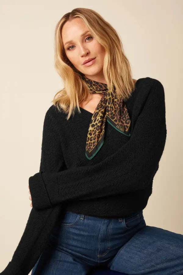 Fargo Twill Scaf - Zwart