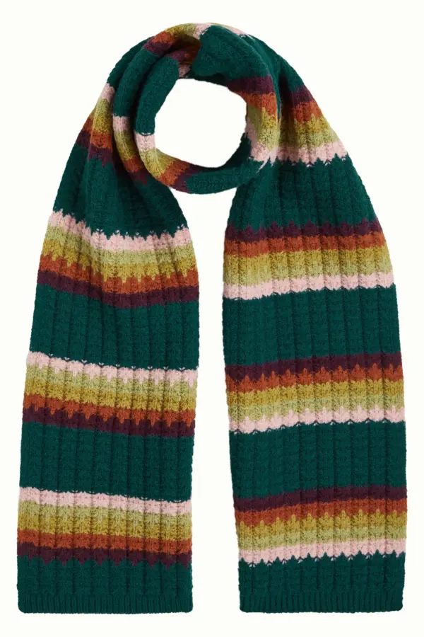 Harley Stripe Scarf - Dragonfly green