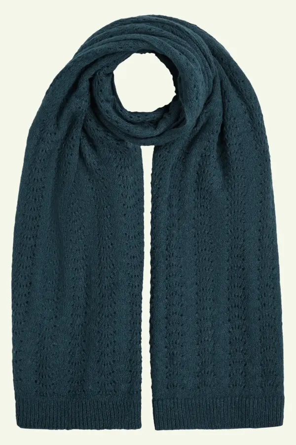 Scarf Ajour Carre - pine green