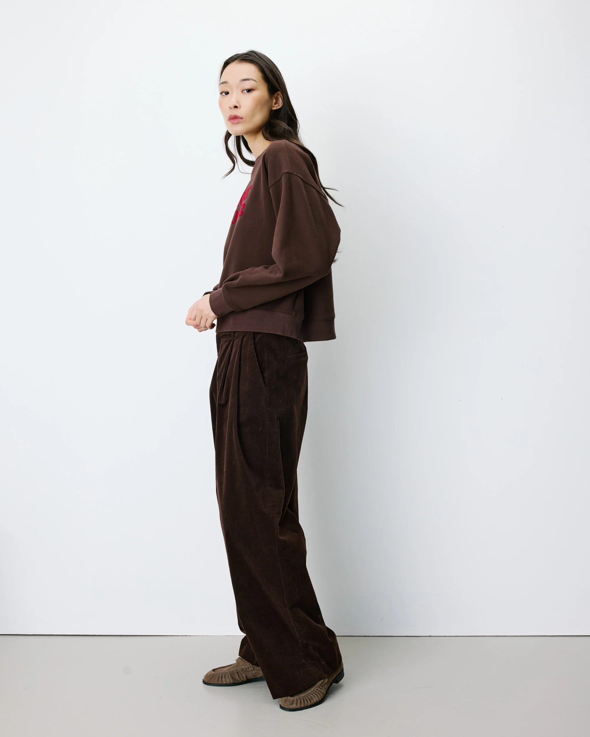 Sweater met tekst - Bruin - Afbeelding 2