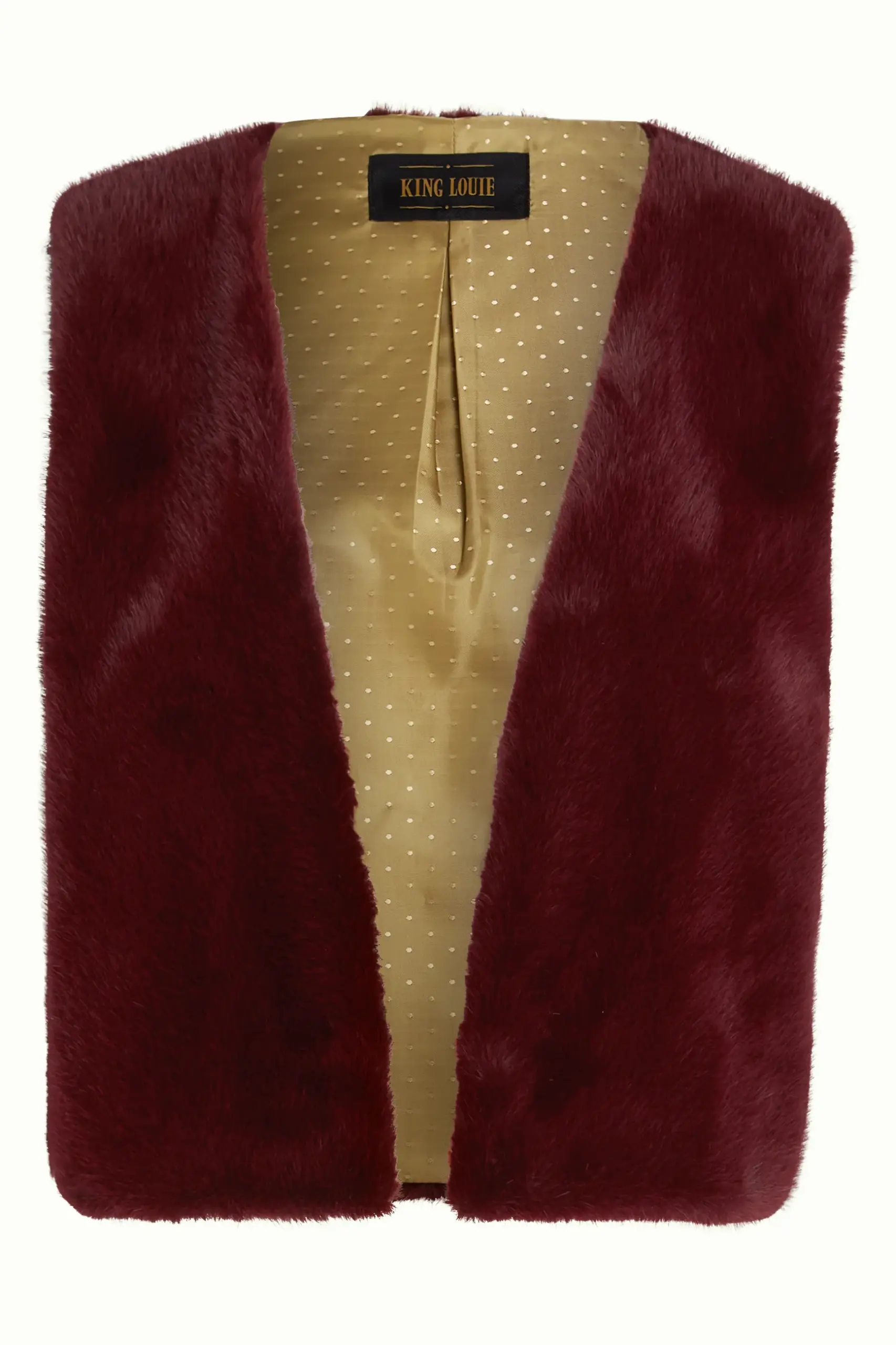 Viva Gilet Silver Fur - Porto Red - Afbeelding 4