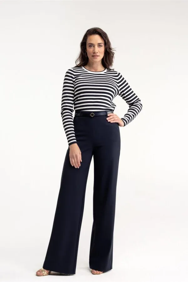 Lexie LONG bonded trousers - Blauw