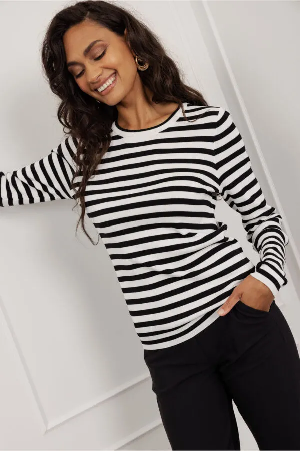Luna stripe pullover - Off white