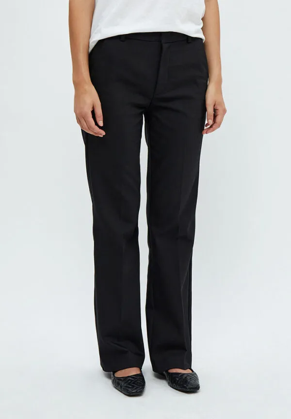 MSDexa Mid Waisted Flared Pant - Zwart