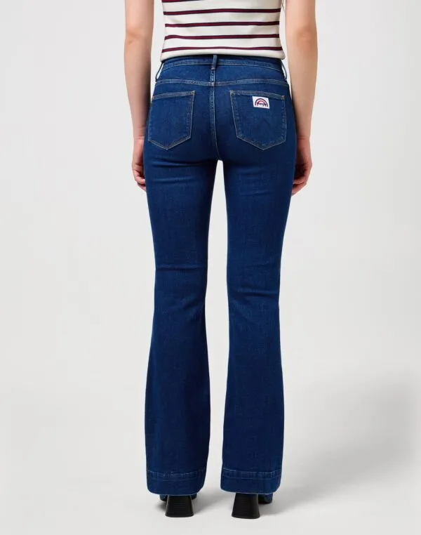 Flare - donker denim
