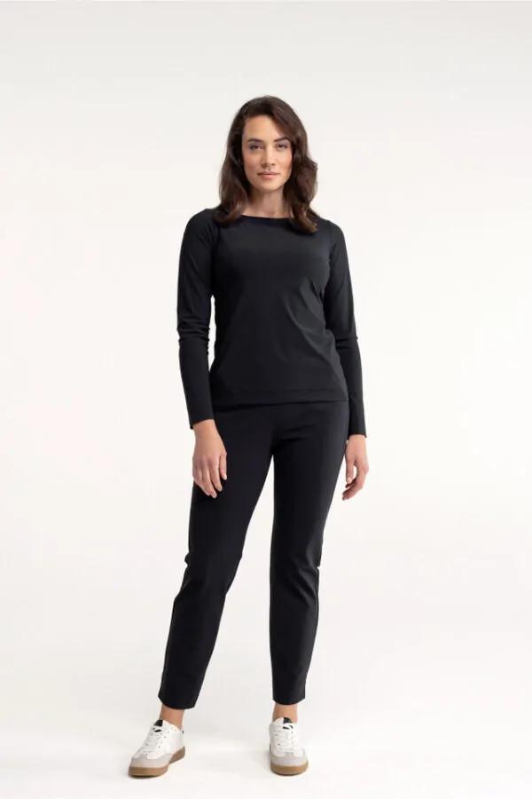 Anne bonded trousers - Zwart
