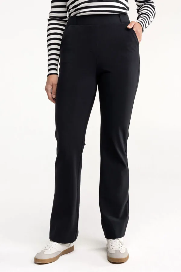Flair bonded trousers - Zwart