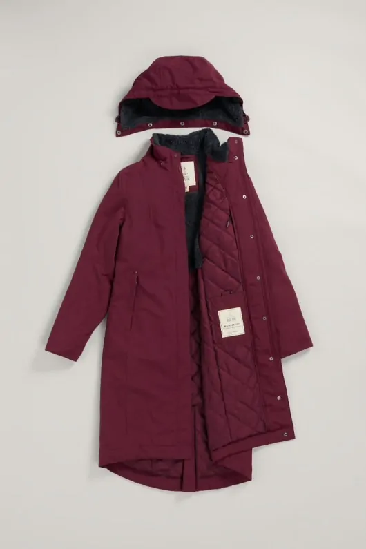 Janelle Winter Coat - Donkerrood - Afbeelding 4