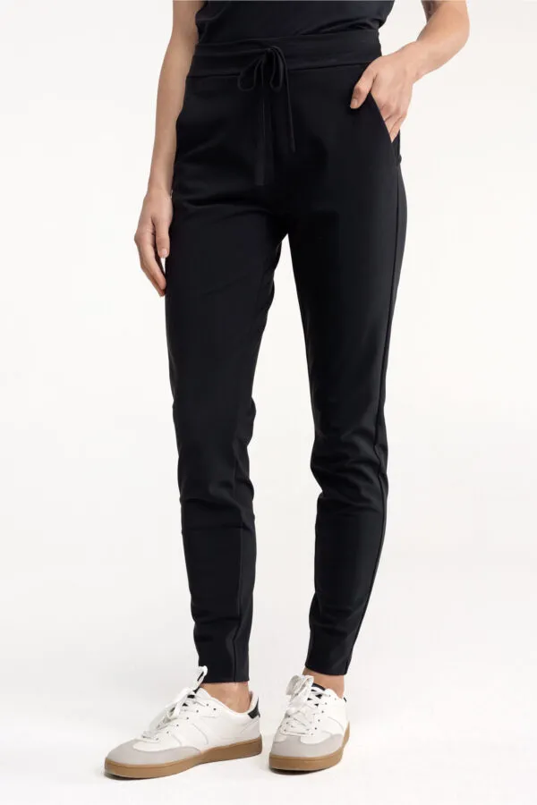 Downstairs bonded trousers - Zwart