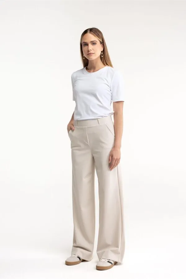Lexie bonded trousers - Ecru