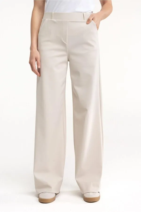 Lexie bonded trousers - Ecru